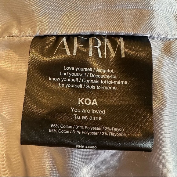 AFRM NWT Koa Denim Bustier Crop Top  Light Wash Small - Picture 6 of 6